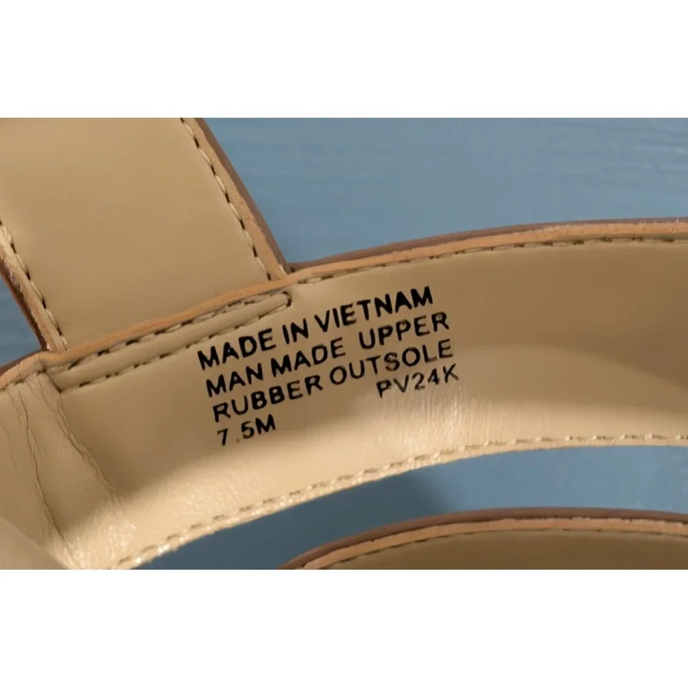 Michael Kors Shoes Womens 7.5 Brown Strappy Cork Platform Sandals NWOB Display